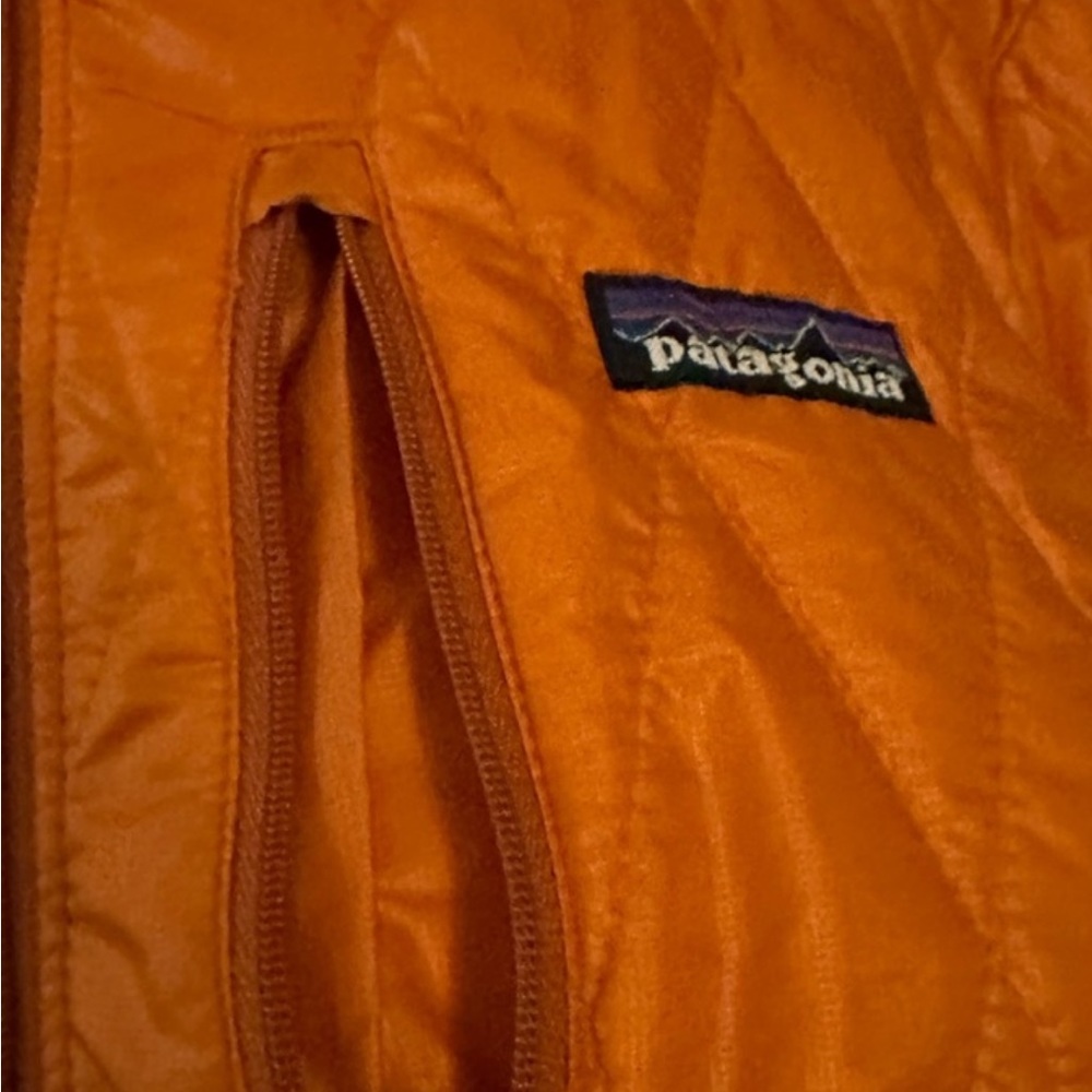 PATAGONIA Nano Puff Pullover Jacket Diamond Quilted Orange Women's Size S - Picture 3 of 11